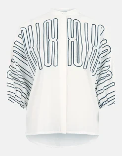 Patch Blouse Wit