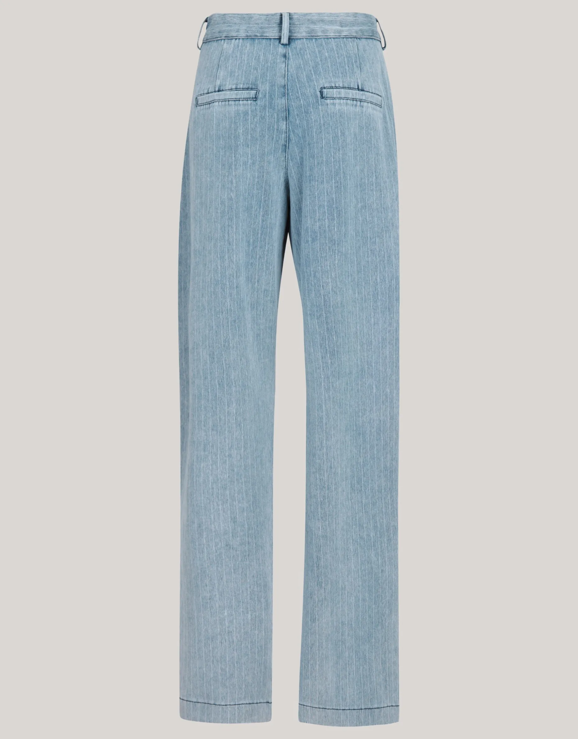 Pinstripe Loose Fit Jeans Lichtblauw L34