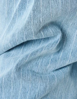 Pinstripe Loose Fit Jeans Lichtblauw L34