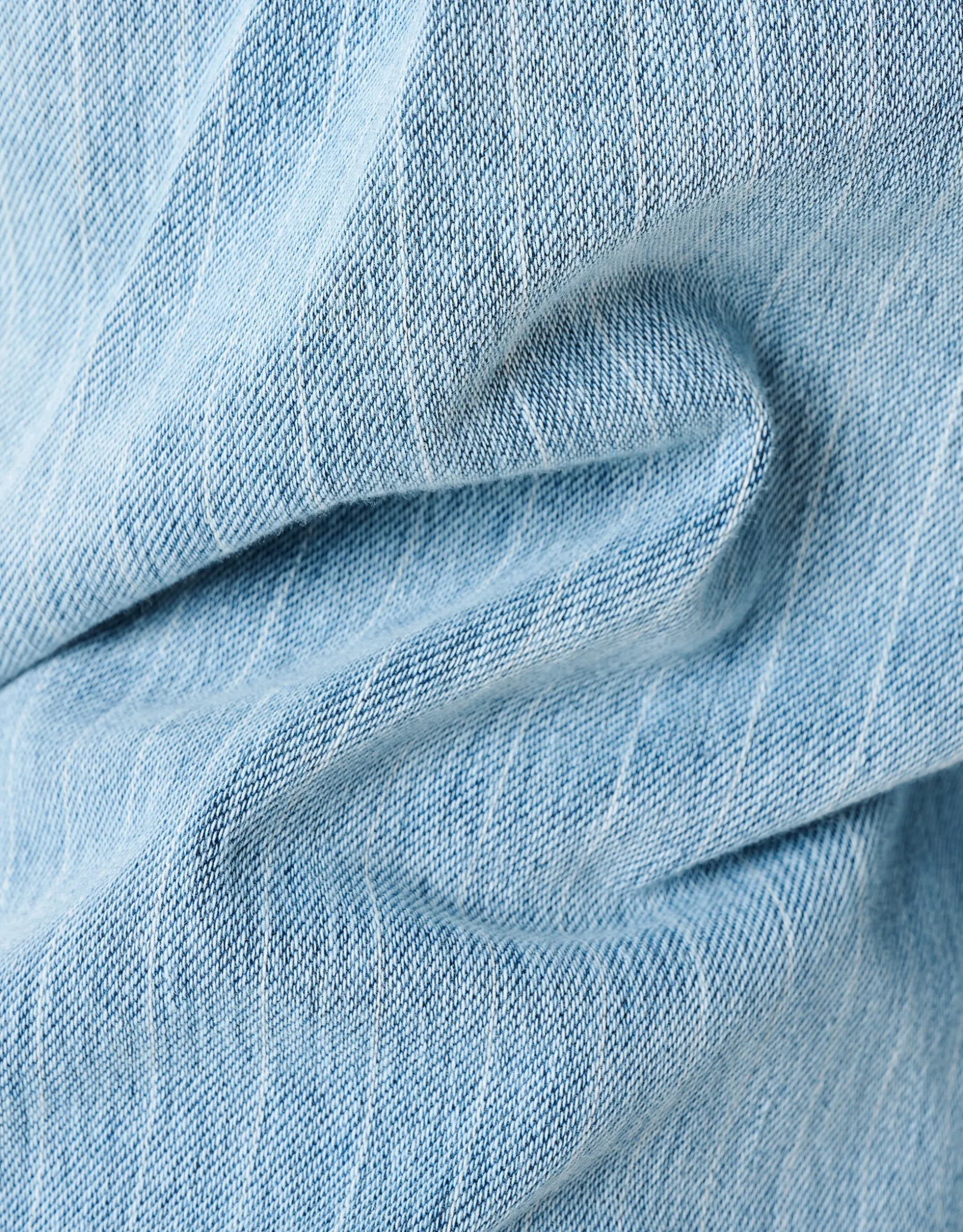 Pinstripe Loose Fit Jeans Lichtblauw L34