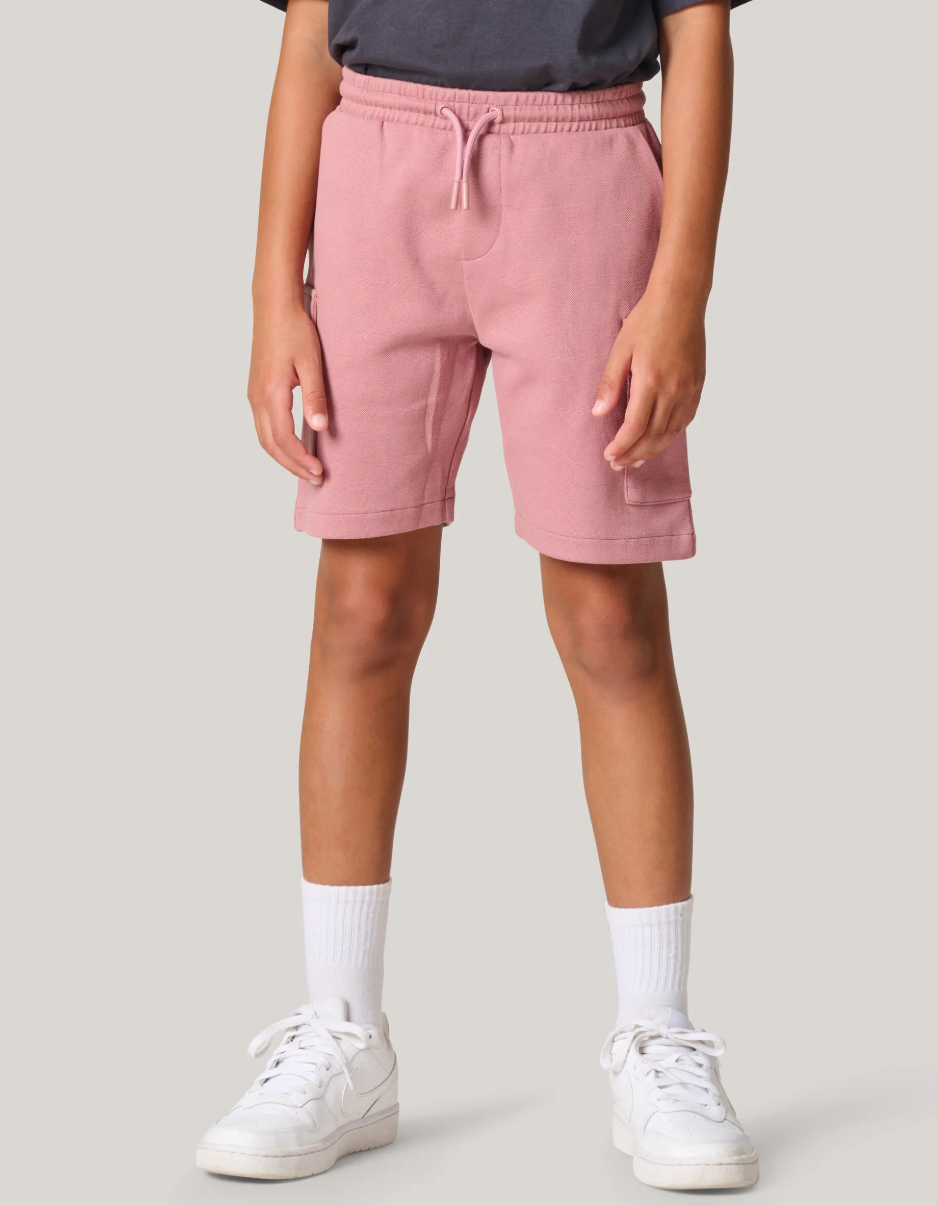 Pique Cargo Short Donkerroze