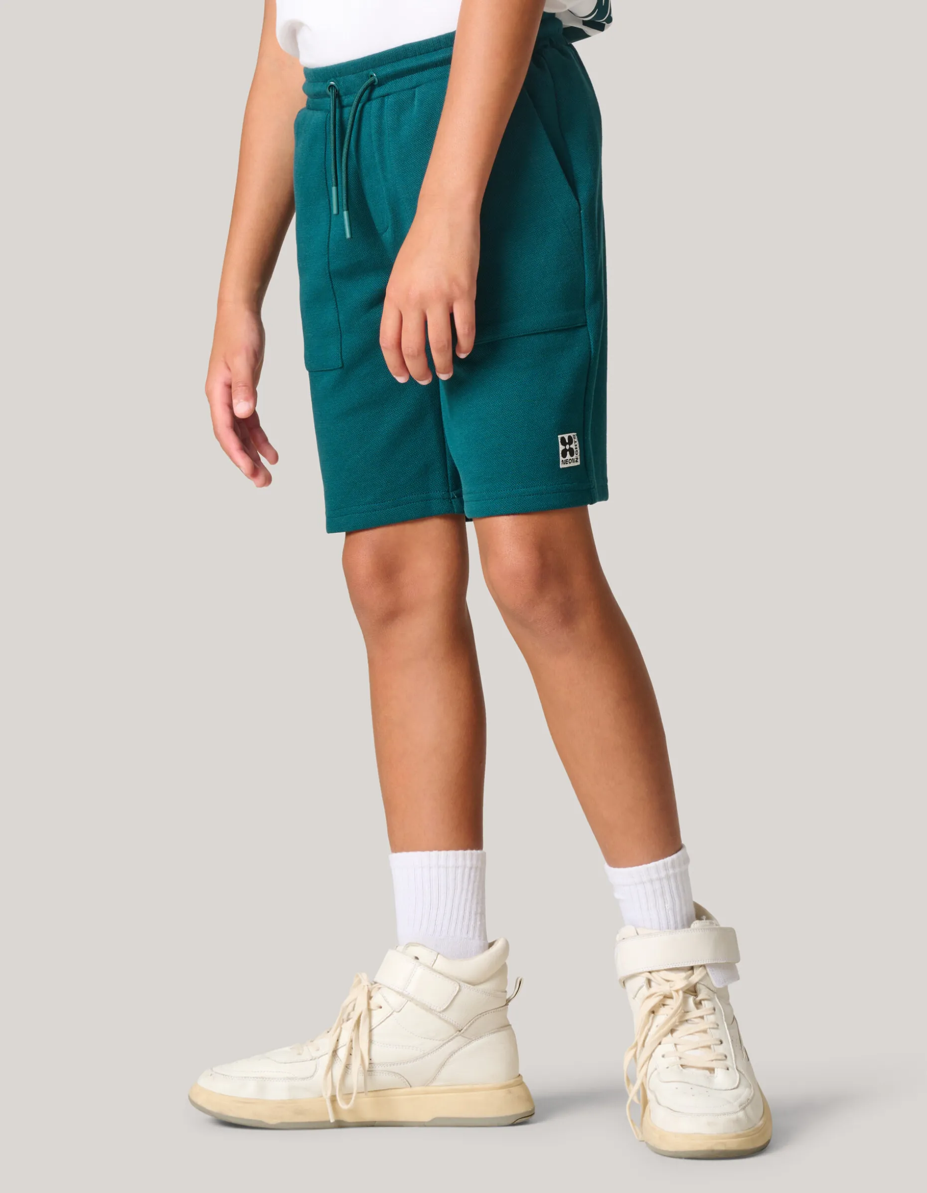 Pique Short Donkergroen