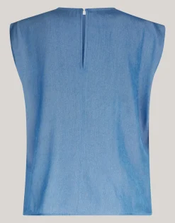 Pleat Top Blauw