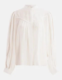 Pleated Blouse Gebroken Wit By Mieke