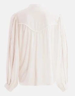 Pleated Blouse Gebroken Wit By Mieke