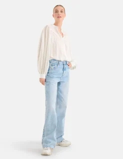 Pleated Blouse Gebroken Wit By Mieke