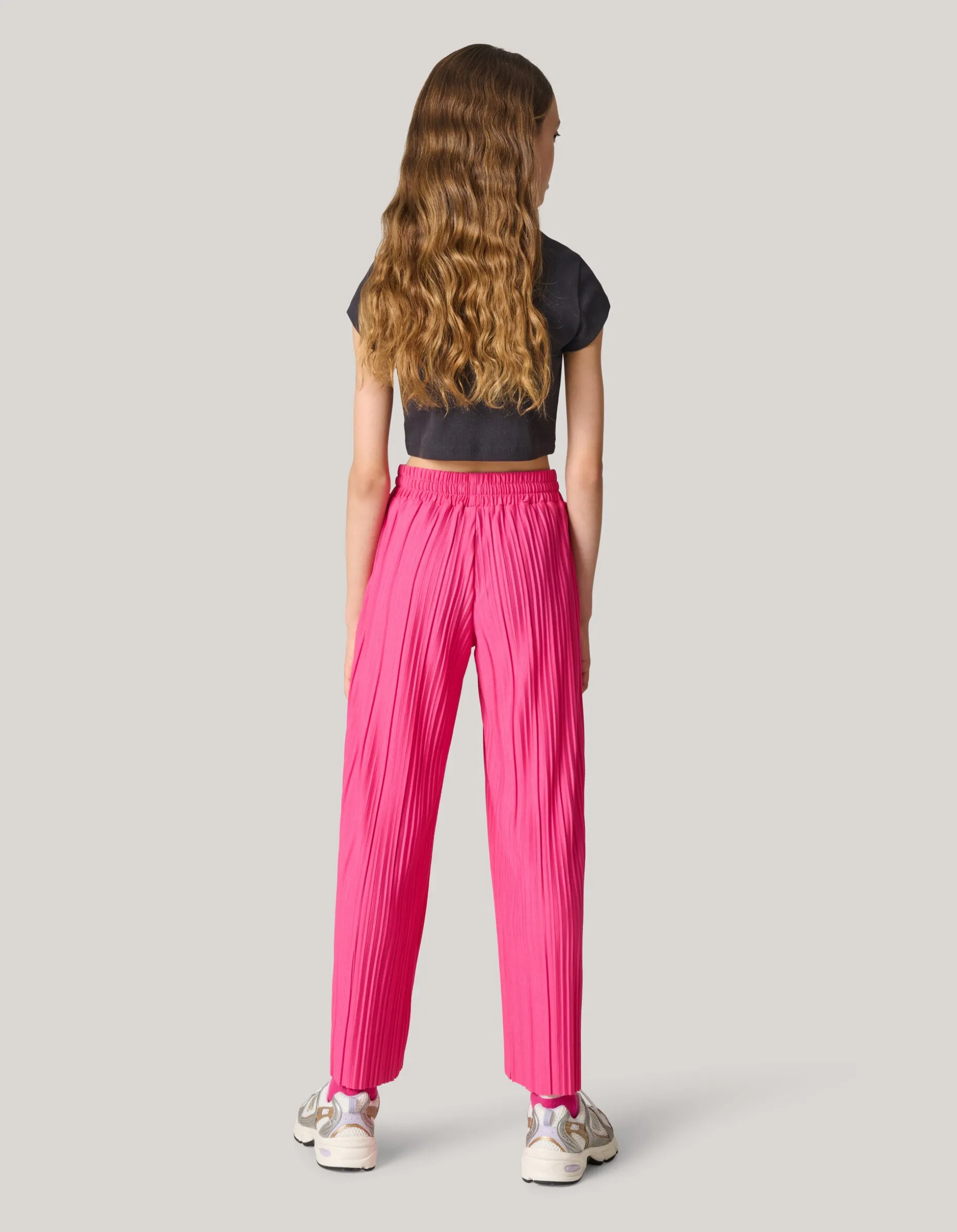 Plissé Broek Roze
