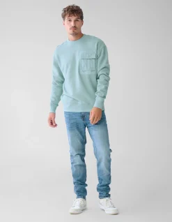 Pocket Sweater Lichtgroen