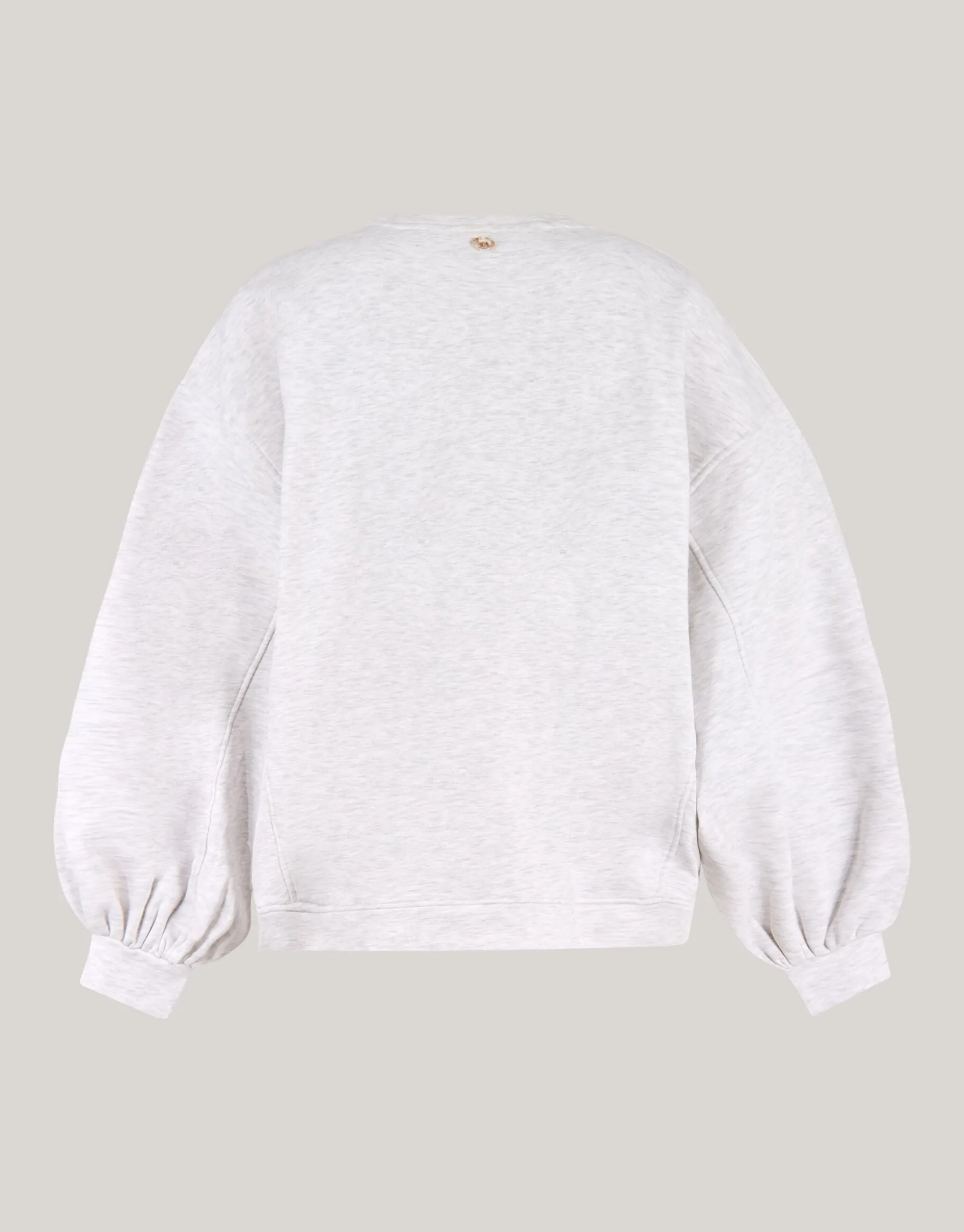 Poff Sleeve Sweater Grijs By Lonneke