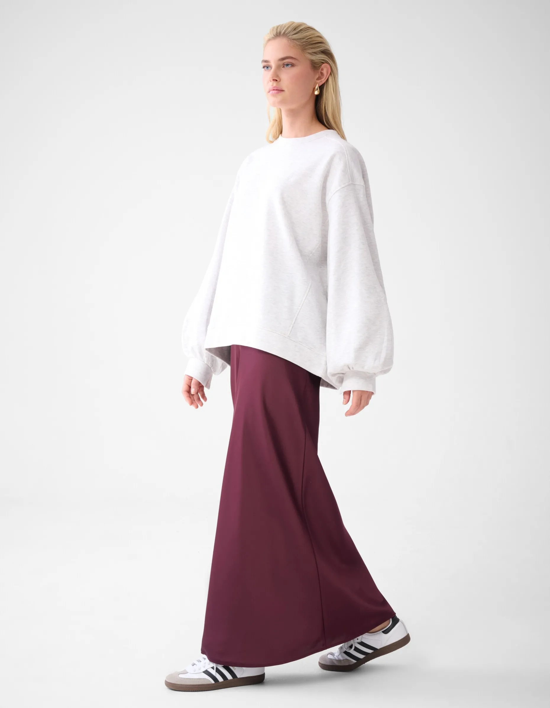 Poff Sleeve Sweater Grijs By Lonneke