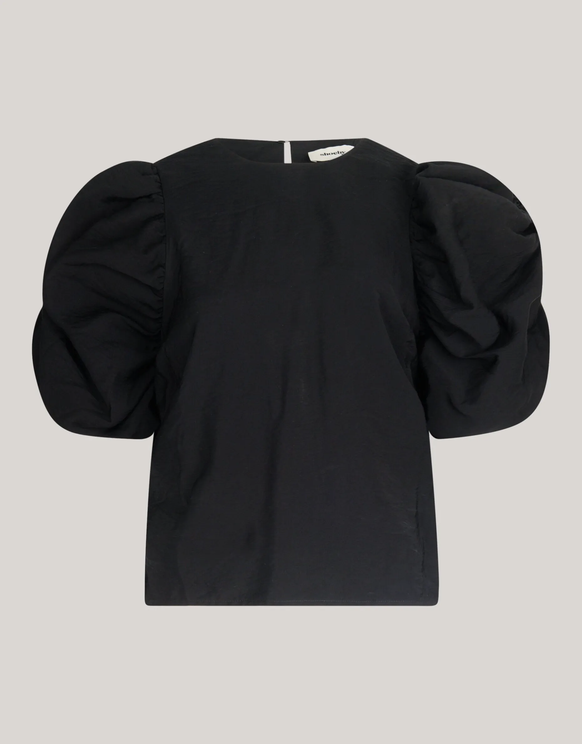 Pofmouwen Top Zwart