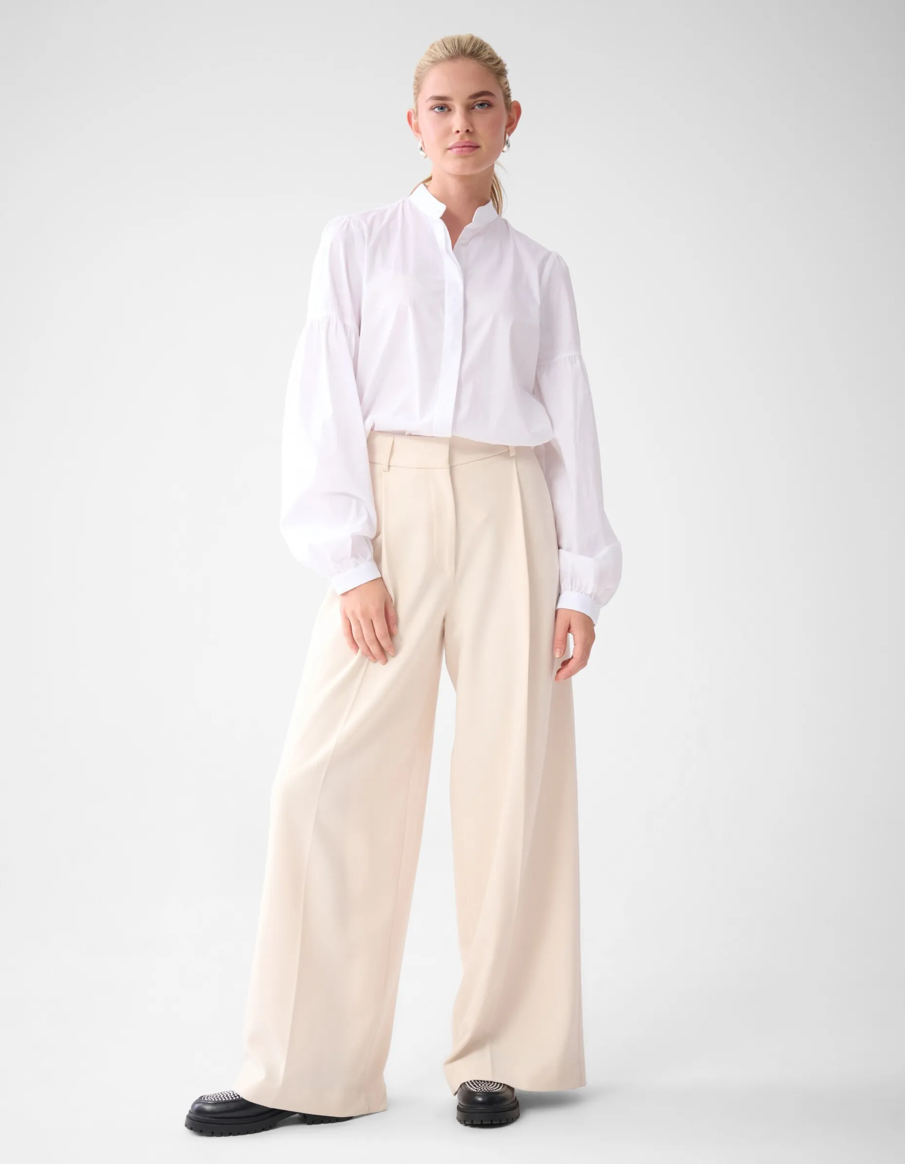 Poplin Blouse Wit By Lonneke
