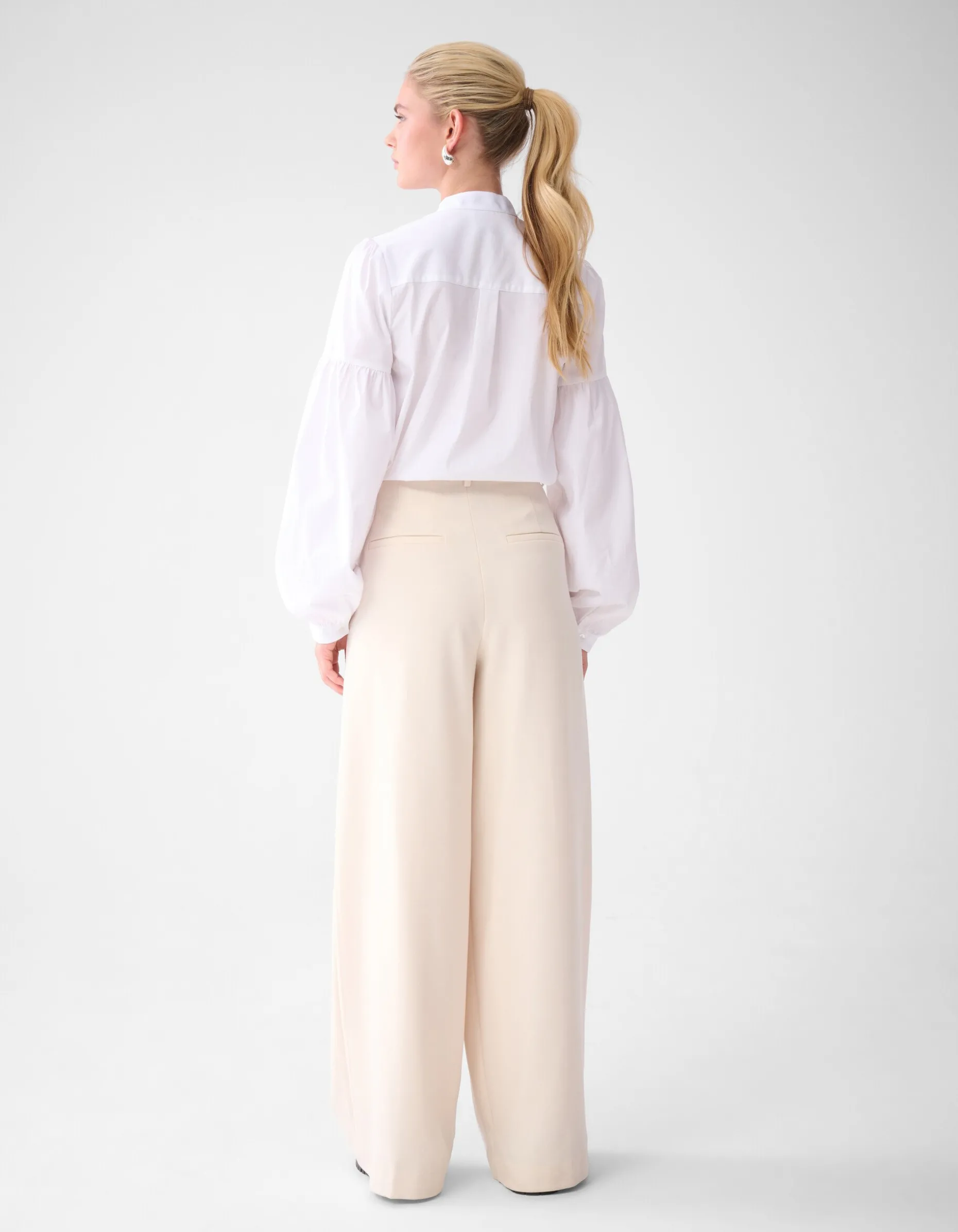 Poplin Blouse Wit By Lonneke