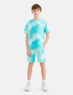 Print Short Blauw