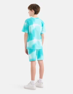 Print Short Blauw