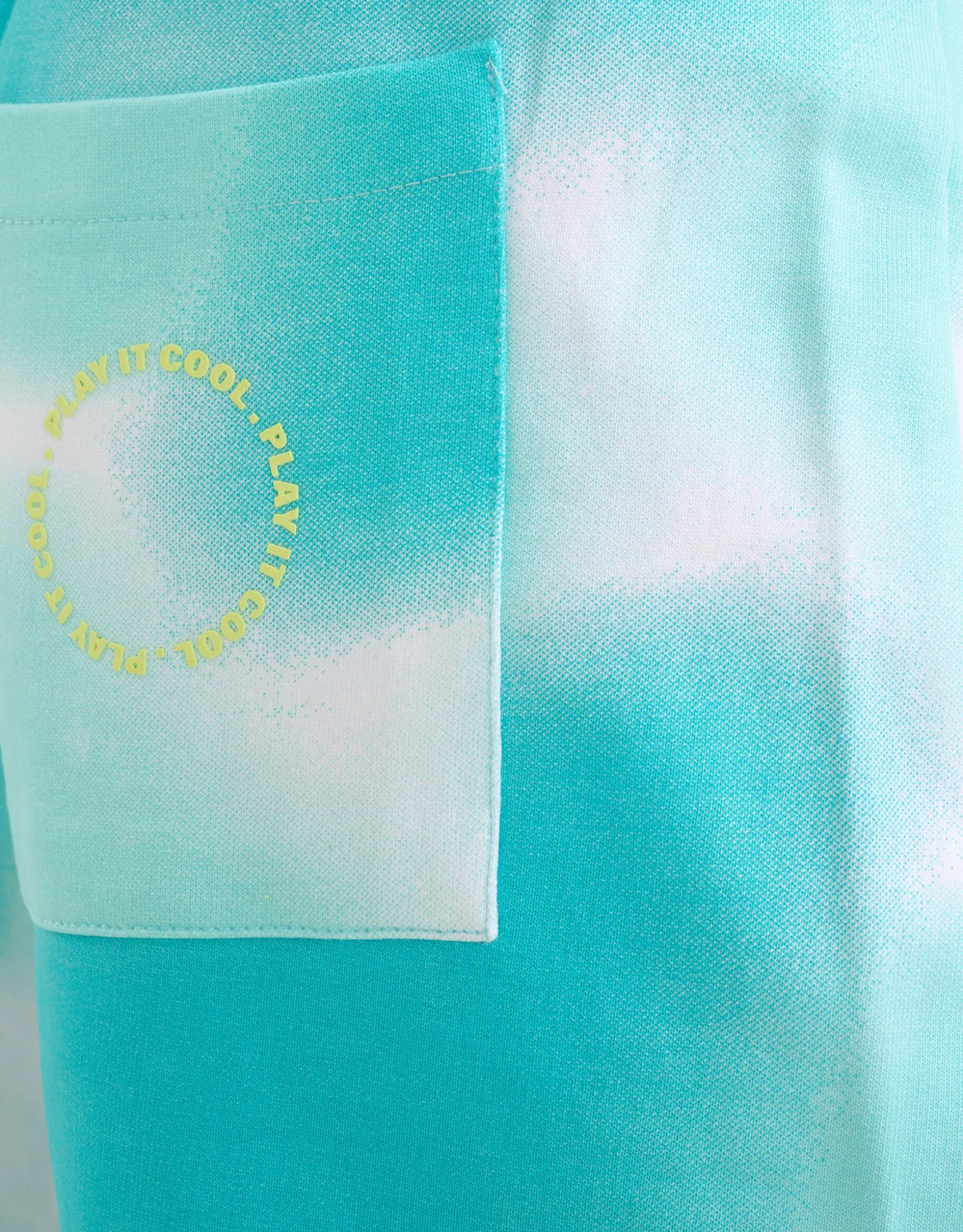 Print Short Blauw