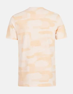 Printed Camo T-shirt Oranje