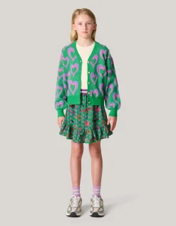 Printed Cardigan Groen