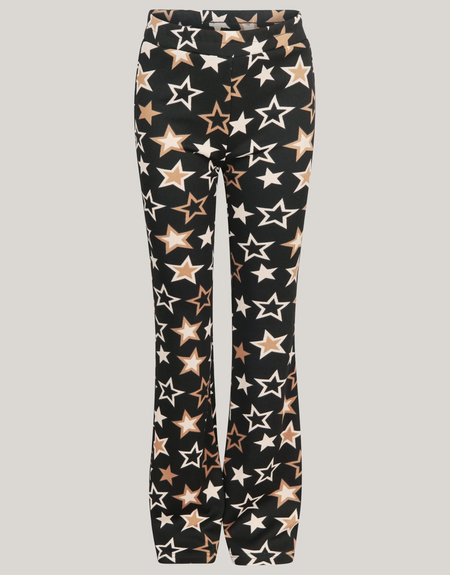 Printed Flared Legging Zwart