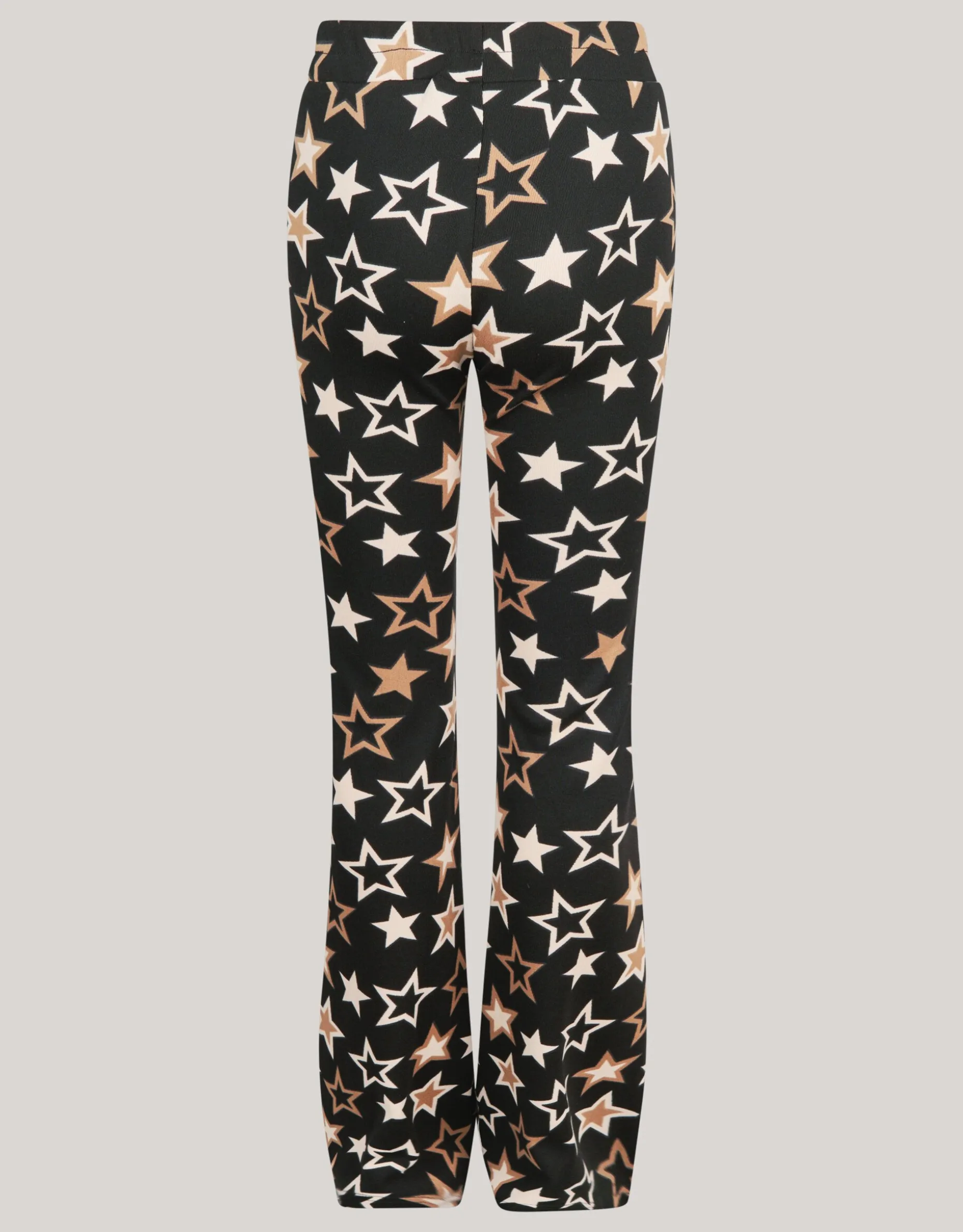 Printed Flared Legging Zwart