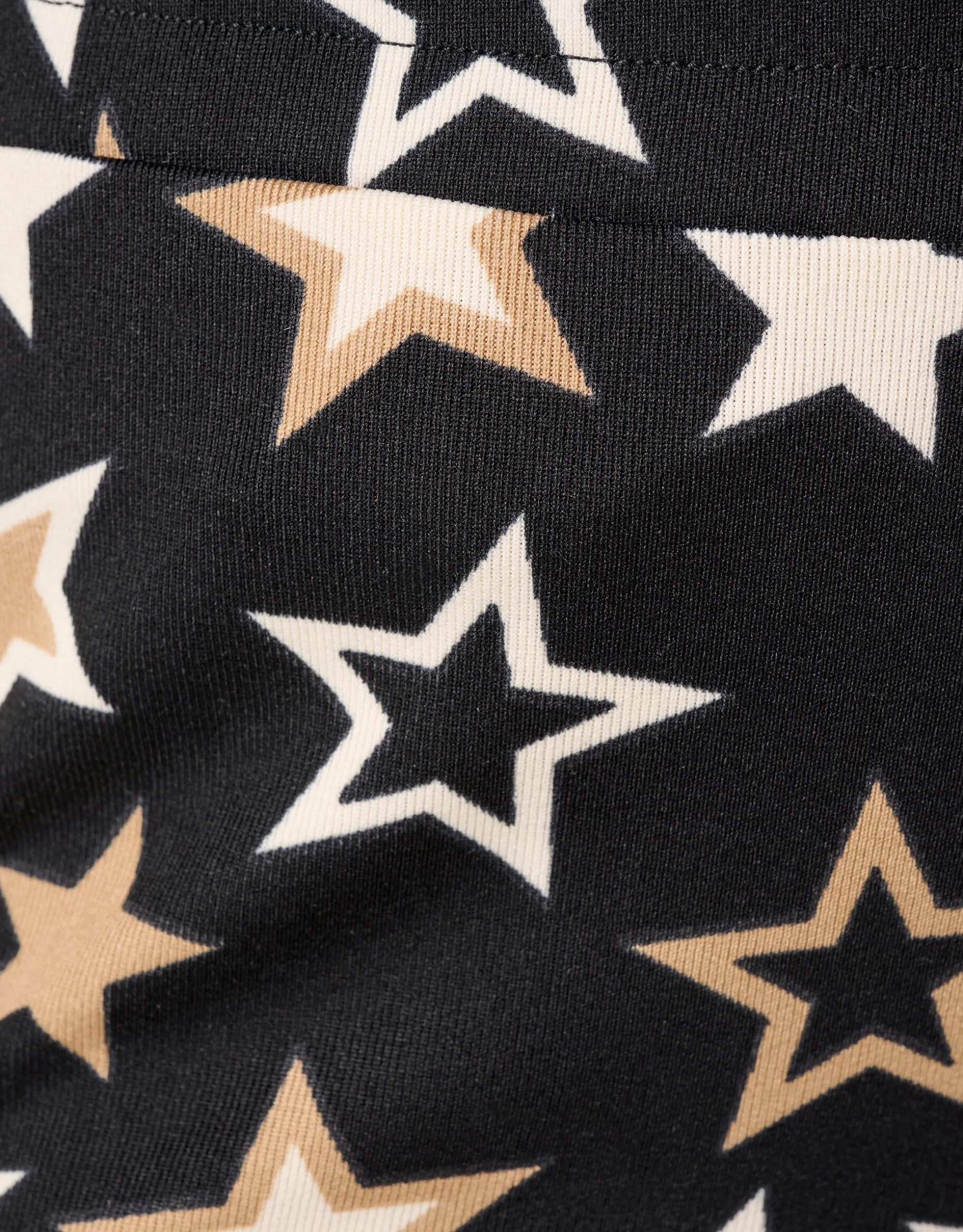 Printed Flared Legging Zwart