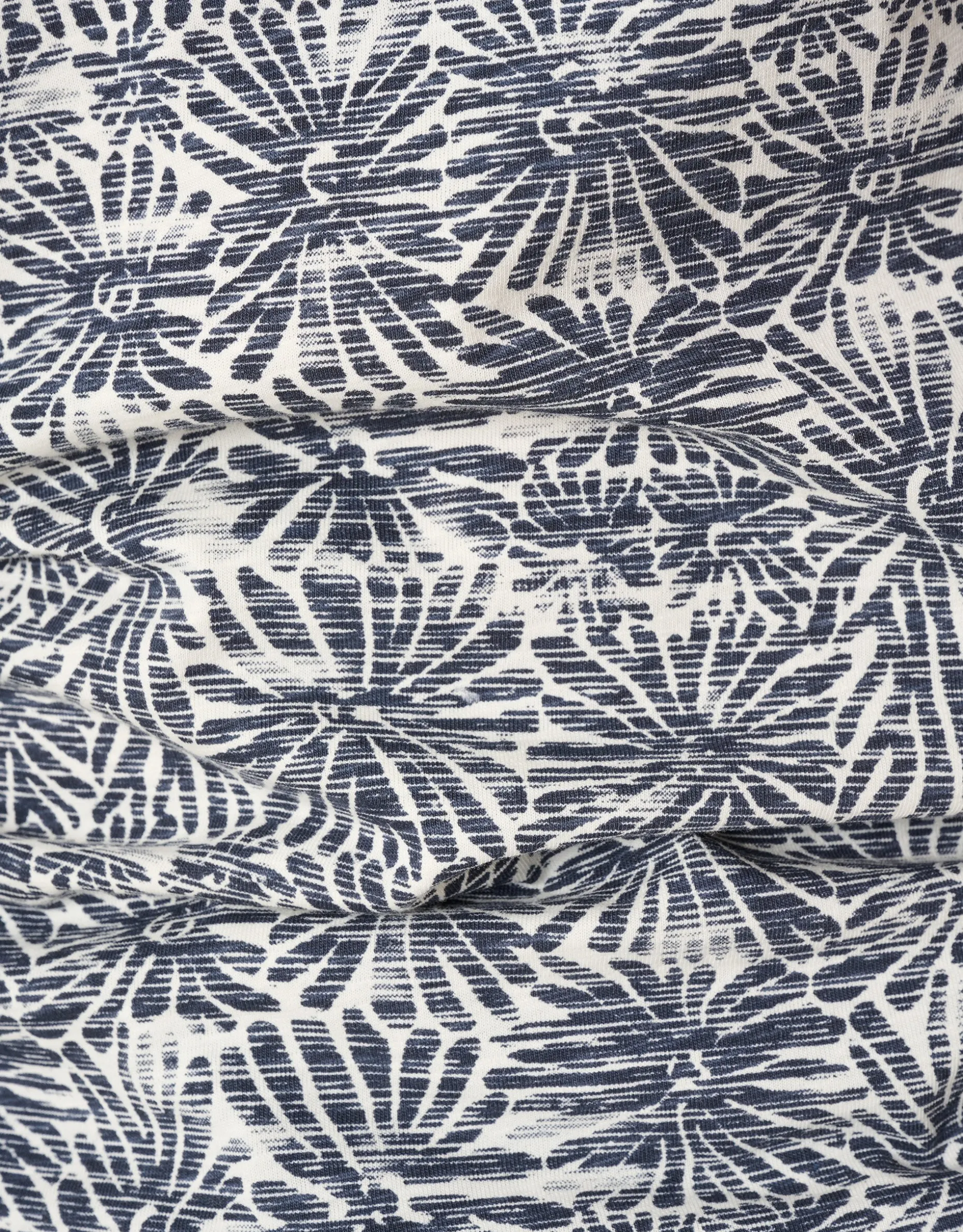 Printed Flower T-shirt Zwart