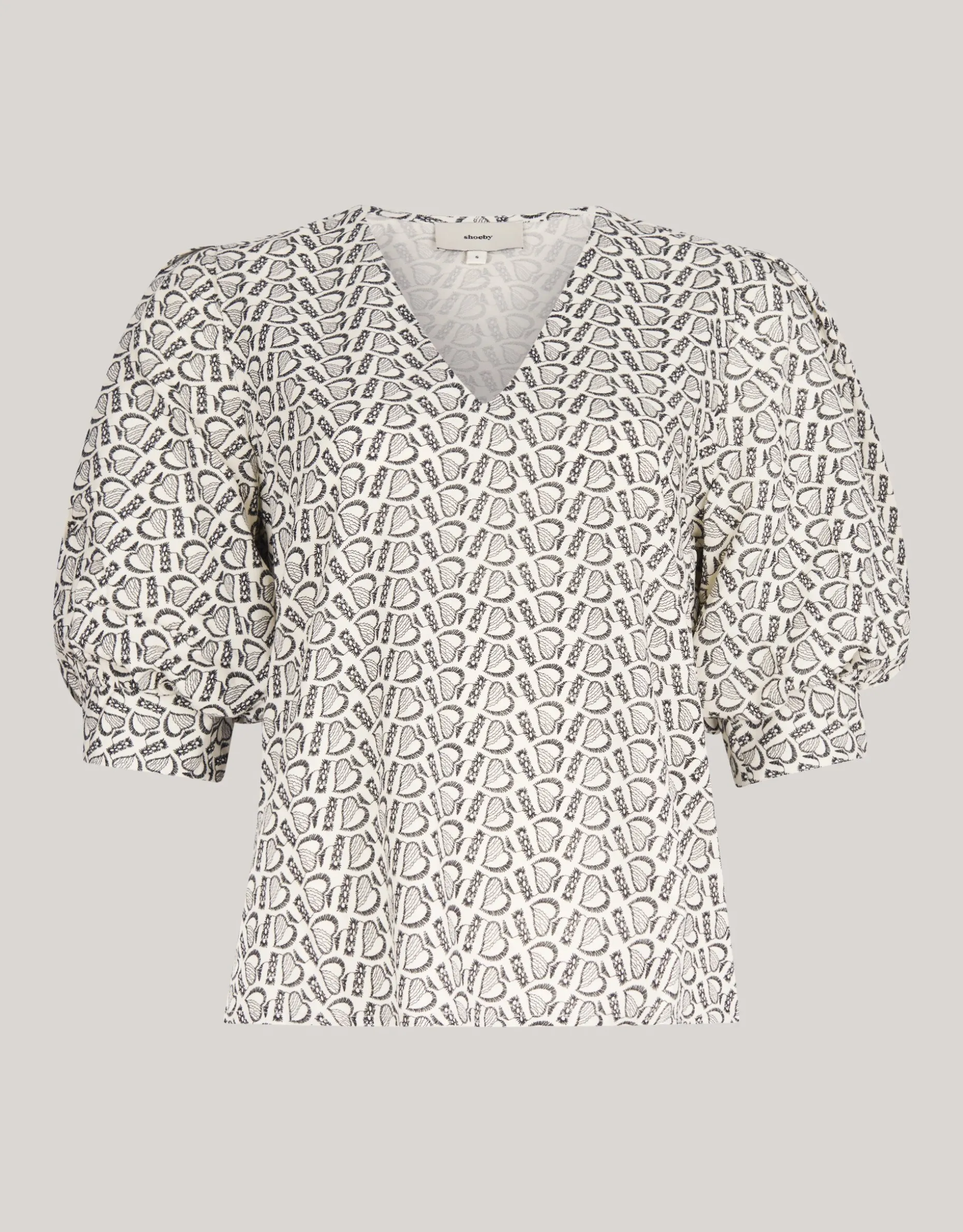 Printed Heart Top Wit