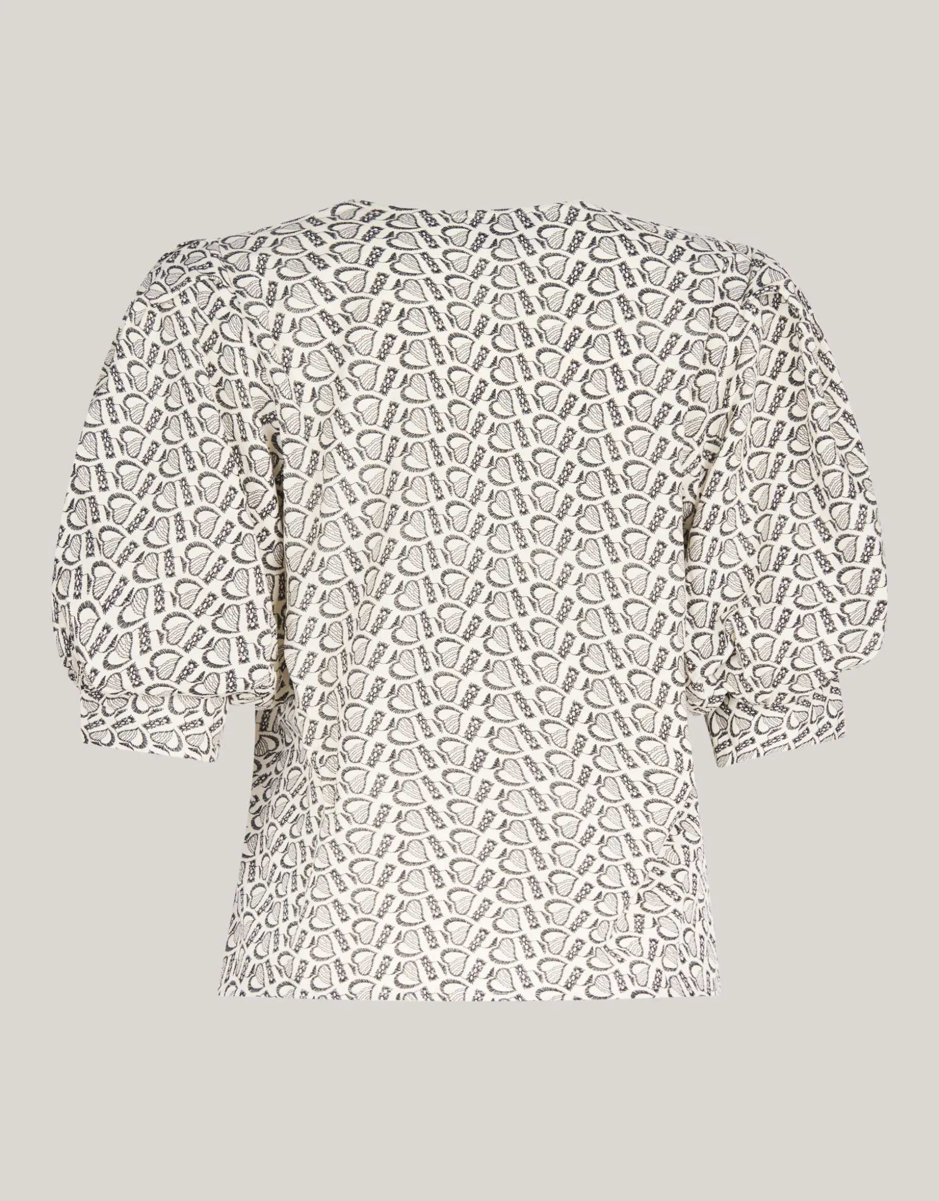 Printed Heart Top Wit