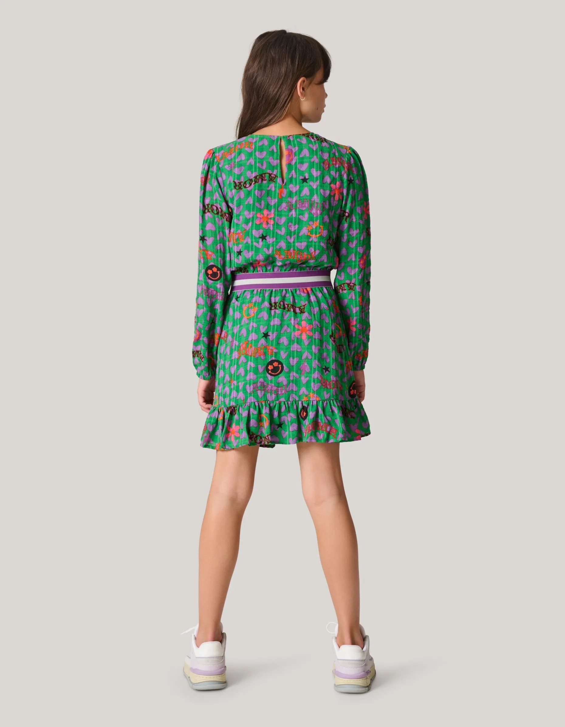 Printed Jurk Groen