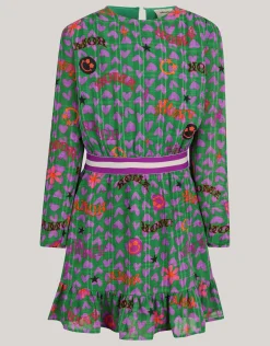 Printed Jurk Groen
