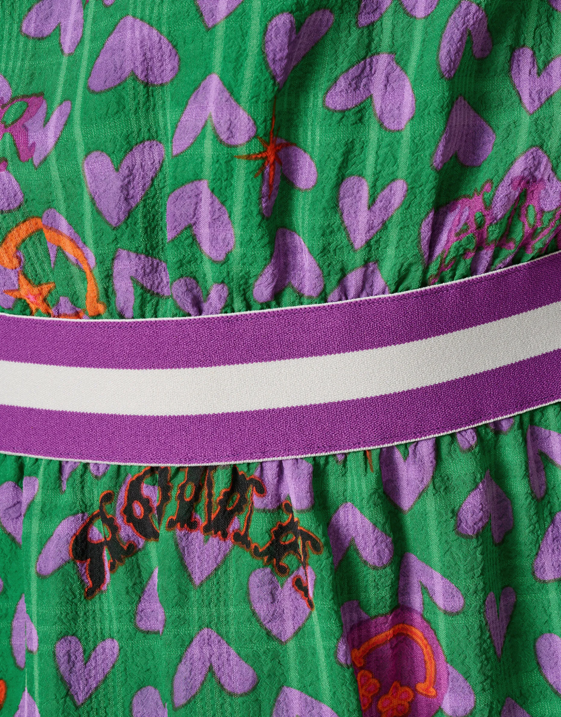 Printed Jurk Groen