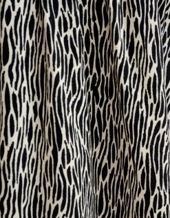 Printed Jurk Zwart/Wit