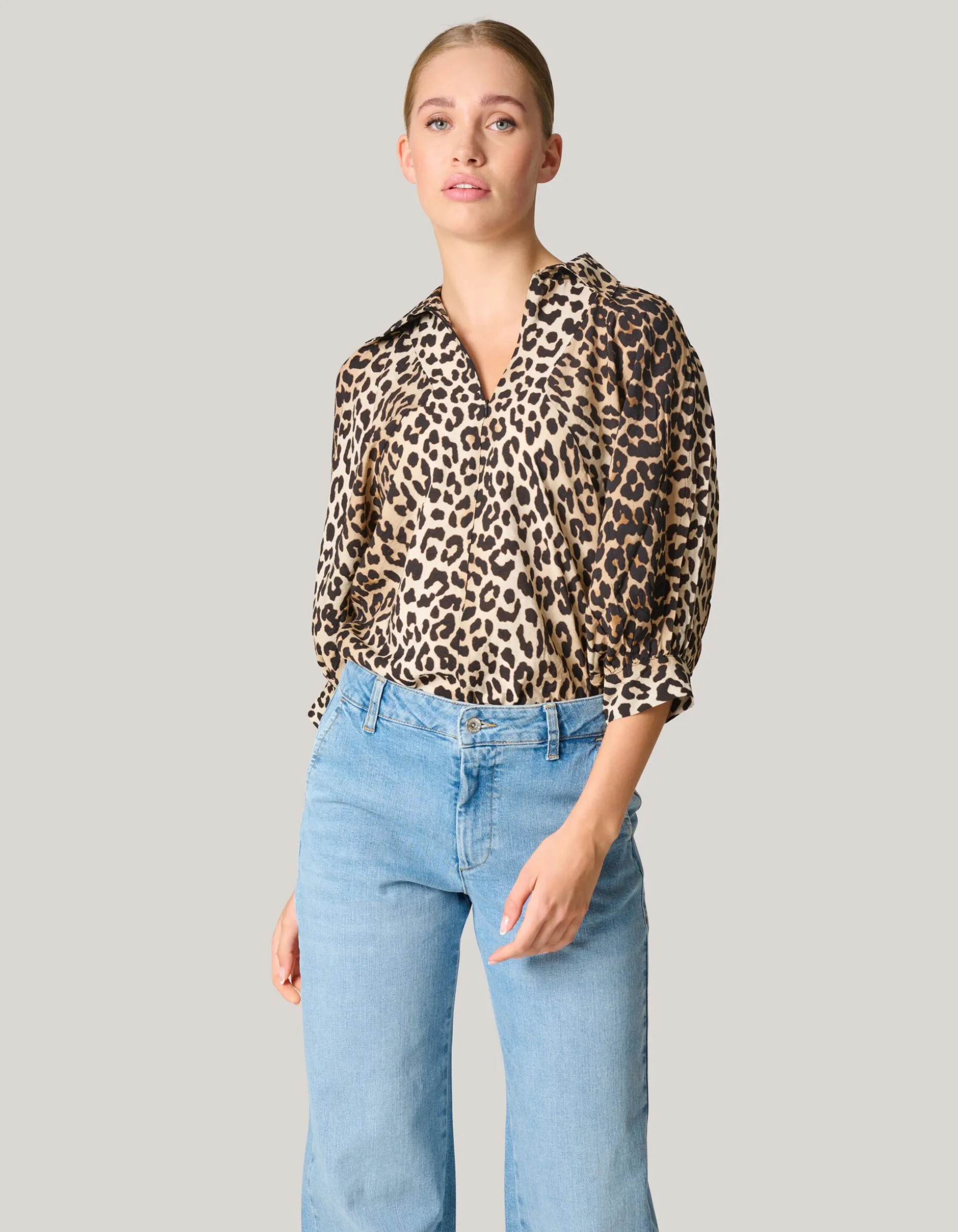 Printed Leopard Blouse