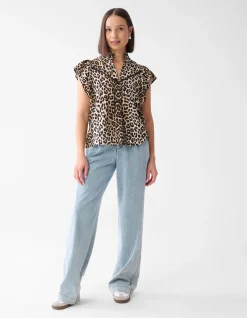 Printed Leopard Top