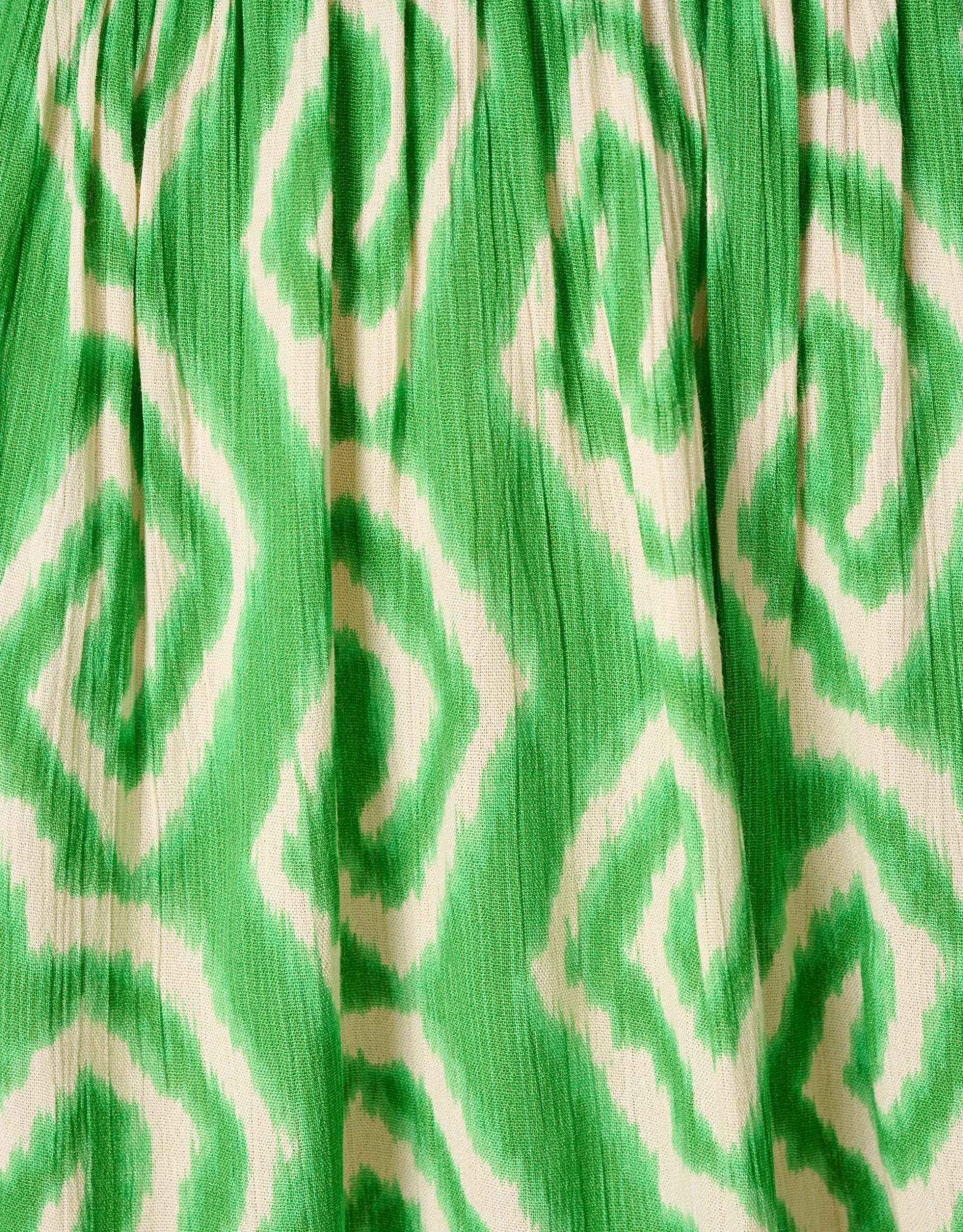 Printed Mini Jurk Groen
