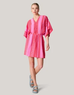 Printed Mini Jurk Roze