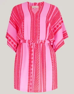 Printed Mini Jurk Roze