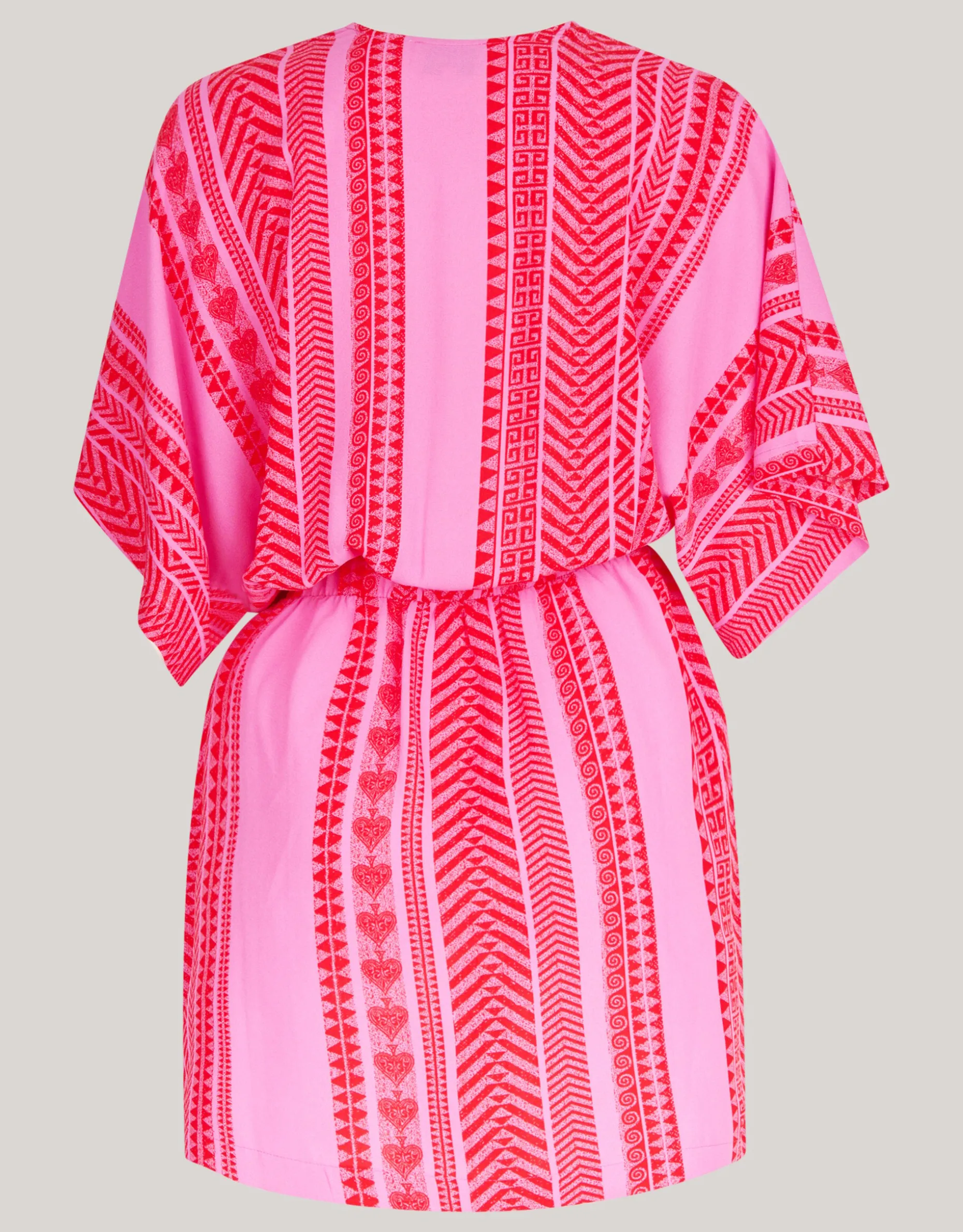 Printed Mini Jurk Roze