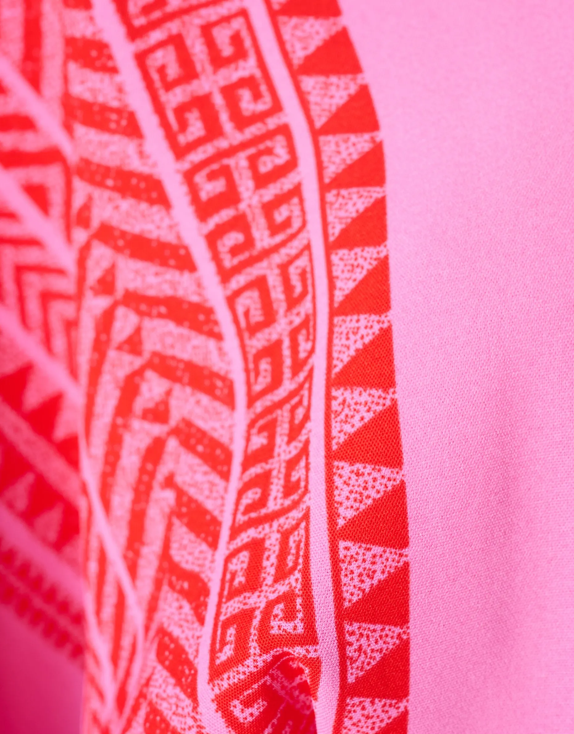 Printed Mini Jurk Roze