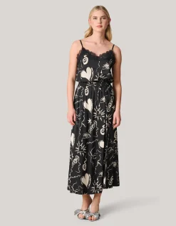 Printed Singlet Zwart