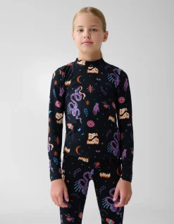Printed Top Zwart