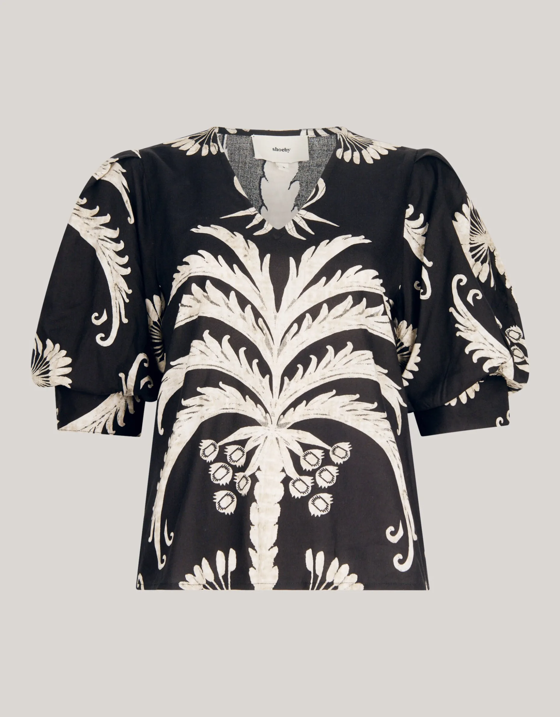 Printed Top Zwart
