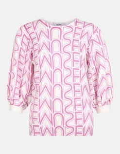 Printed Trui Lichtroze