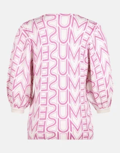 Printed Trui Lichtroze