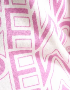 Printed Trui Lichtroze
