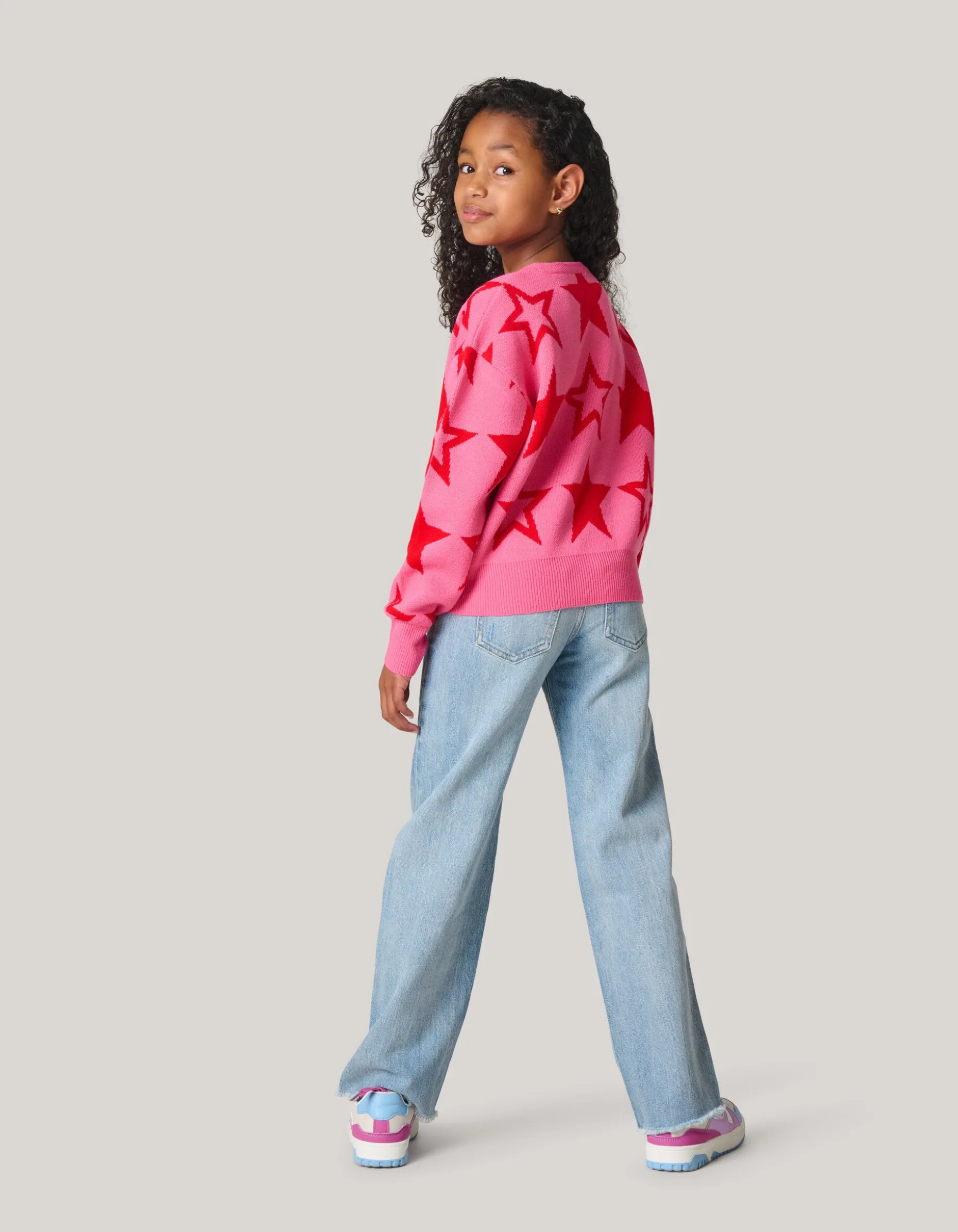 Printed Trui Roze