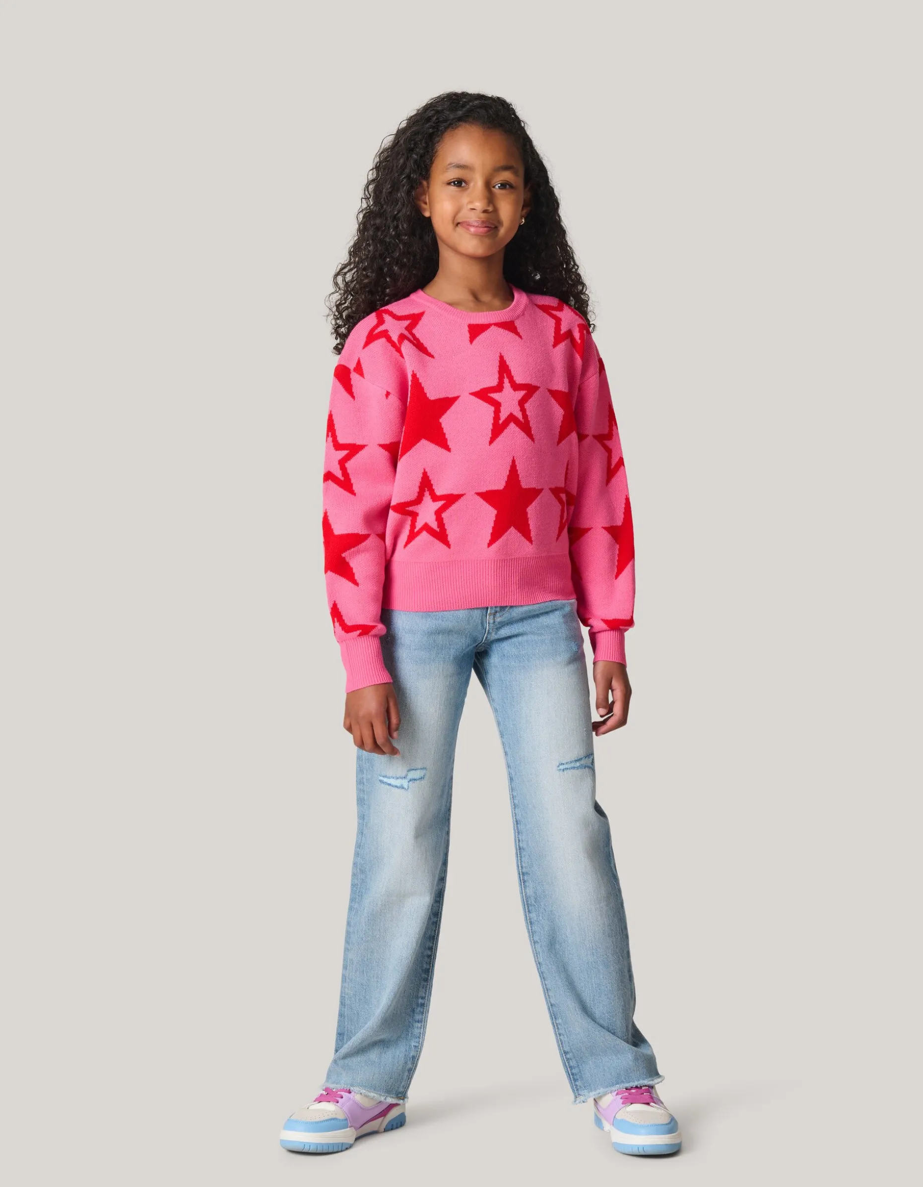 Printed Trui Roze