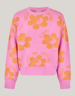 Printed Trui Roze