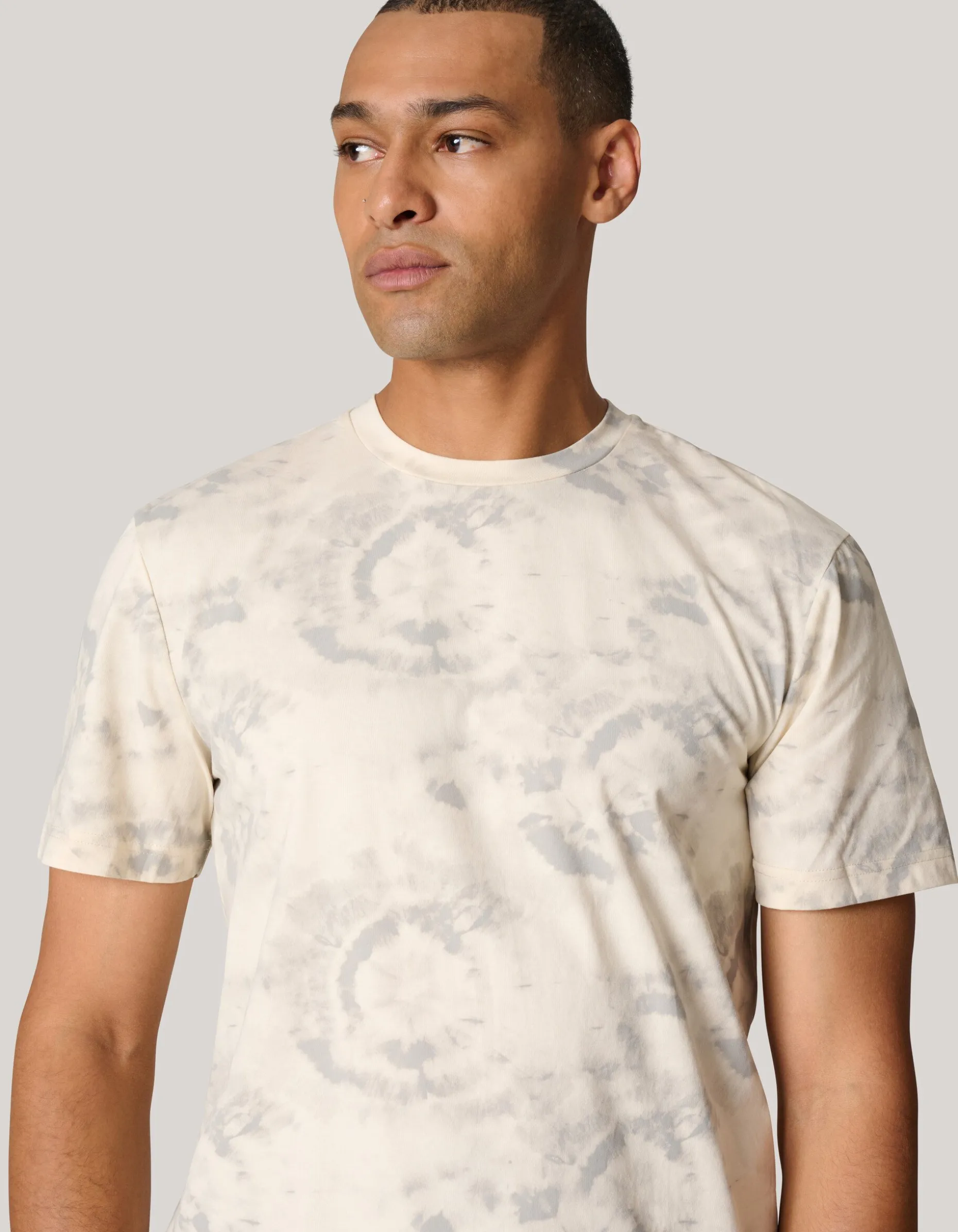 Printed T-shirt Gebroken Wit