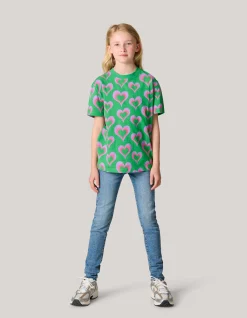 Printed T-shirt Groen